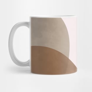 Neutral Abstract Shapes, Line Art Drawing, Scandi Artwork 3 Mug